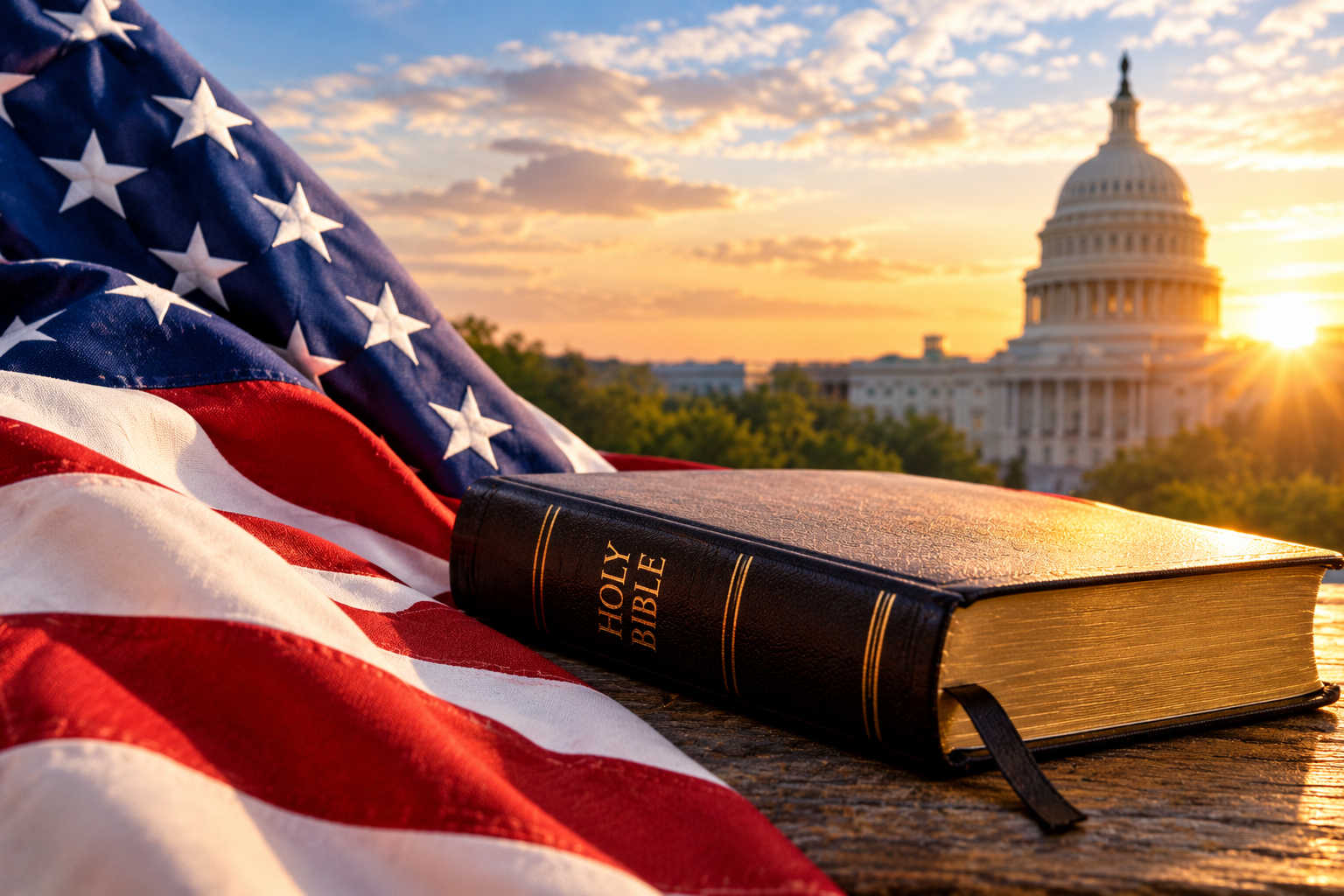 Faith, Freedom, and the Capitol at Sunrise