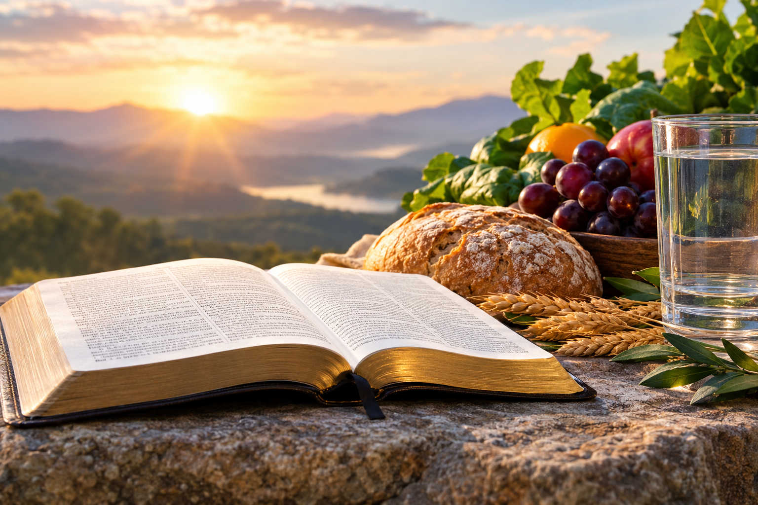 Abundance at Sunrise_ Bible and Harvest